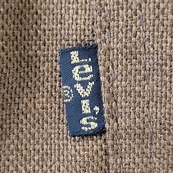 Vintage 70s LEVIS Sta-Prest Wide Leg Pants 36x28 USA Polyester Talon Zipper - Picture 7 of 16